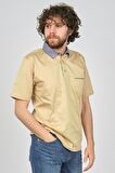Dolfini Erkek Cep Detaylı Polo Yaka T-Shirt 4841639 K.Bej