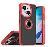 Gpack Tecno Spark Go 1 uyumlu Kılıf Montreal Yüzüklü Mıknatıslı Kamera Korumalı Silikon