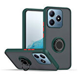 Gpack Realme C61 uyumlu Kılıf Montreal Yüzüklü Mıknatıslı Kamera Korumalı Silikon