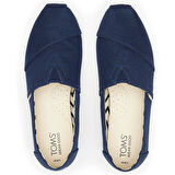 Kadın Espadril / Keten 10017712 Toms ALPARGATA Recycled Cotton Canvas Navy