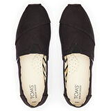 Kadın Espadril / Keten 10017716 Toms ALPARGATA Recycled Cotton Canvas  Black/ Black