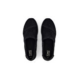 Kadın Espadril / Keten 10021549 Toms ALPARGATA PLUS Moroccan Crochet Black