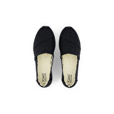 Kadın Espadril / Keten 10021575 Toms ALPARGATA HERIGATE CANVAS All Black