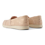 Kadın Espadril / Keten 10021918 Toms Alpargata Plus Pale Rose Metallic Suede