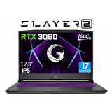 Game Garaj Slayer2 D5 7XL-3060 C4 Intel Core i7 12700H 64GB RAM 1TB SSD 6GB RTX3060 17.3'' FHD IPS 144Hz FreeDos Dizüstü Bilgisayar + Çanta