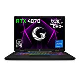 Game Garaj Slayer4 7-4070 C2 Intel Core i7 14700HX 32GB RAM 1TB SSD RTX4070 16" QHD 240Hz IPS FreeDOS Dizüstü Bilgisayar + Çanta