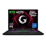 Game Garaj Slayer4 7XL-4070 C4 Intel Core i7 14700HX 64GB RAM 2TB SSD RTX4070 17.3" QHD 240Hz IPS FreeDOS Dizüstü Bilgisayar + Çanta