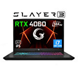 Game Garaj Slayer3 7-4060 V2 C2 Intel Core i7 13700H 32GB RAM 1TB SSD RTX4060 15.6" FHD 144Hz IPS FreeDOS Dizüstü Bilgisayar + Çanta