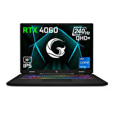 Game Garaj Slayer4 7-4060 C1 Intel Core i7 14700HX 16GB RAM 1TB SSD RTX4060 16" QHD 240Hz IPS FreeDOS Dizüstü Bilgisayar + Çanta