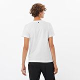 Salomon LOGO SS TEE W BEYAZ Kadın Tshirt