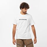 Salomon SAL LOGO PERF SS TEE M BEYAZ Erkek Tshirt