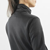 Salomon LC2294000 Sntial Midfleece FZ W Deep Black Kadın Outdoor Polar