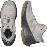 Salomon 475642 Elixir Activ Mid GTX W Silver Cloud/Nine Iron/Gothic Olive Kadın Outdoor Bot