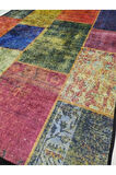 Kaymaz Tabanlı Yıkanabilir Karabağ Kilim Desenli Dokuma Taban Halı