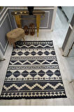 Kaymaz Tabanlı Yıkanabilir Örüntü Kilim Desenli Dokuma Taban Halı