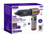 AHV-30 Araç Süpürgesi 20.000Pa Güçlü Emiş, 6000mAh Bataryalı, LCD Ekranlı, 100W Kablosuz El Süpürgesi, Dahili LED Işıklı Araç İçi Temizlik Cihazı
