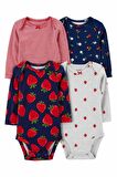 Kız Bebek Uzun Kollu 4'lü Body Set 1P879210