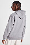 Nike Jordan Ess Fleece Pullover Hoodie Erkek Gri Spor Sweatshirt