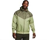 Nike Sportswear Windrunner Full Zip Hoodie Yeşil Erkek Ceket-Yağmurluk DA0000-334