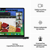 MacBook Pro 14 inç Apple M3 Pro Çip 12 Çekirdekli CPU 18 Çekirdekli GPU 1TB SSD MRX43TU/A - Uzay Siyahı