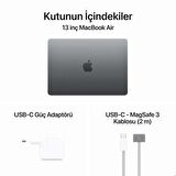 Apple MacBook Air 13.6 inc M3 8CPU 8GPU 8GB 256GB Uzay Grisi MRXN3TU/A