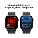 Apple Watch Series 10 GPS 42 mm Simsiyah Alüminyum Kasa ve Mürekkep Moru Spor Loop (MWWG3TU/A)