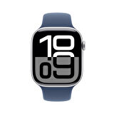 Apple Watch Series 10 GPS 46 mm Gümüş Rengi Alüminyum Kasa ve Kot Rengi Spor Kordon - M/L (MWWM3TU/A)