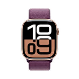 Apple Watch Series 10 GPS 46 mm Roze Altın Rengi Alüminyum Kasa ve Kırmızı Erik Spor Loop (MWWV3TU/A)
