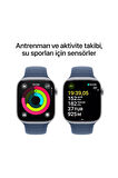 Watch Series 10 GPS + Cellular 42mm Gümüş Alüminyum Kasa + Kot Rengi Spor Kordon - S/M