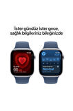 Watch Series 10 GPS + Cellular 42mm Gümüş Alüminyum Kasa + Kot Rengi Spor Kordon - S/M
