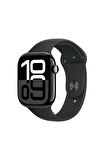 Watch Series 10 GPS + Cellular 42mm Jet Siyah Alüminyum Kasa + Siyah Spor Kordon - M/L