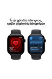 Watch Series 10 GPS + Cellular 42mm Jet Siyah Alüminyum Kasa + Siyah Spor Kordon - M/L
