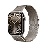 Apple Watch Series 10 GPS + Cellular 46 mm Natürel Titanyum Kasa ve Natürel Milano Loop - M/L (MWYC3TU/A)