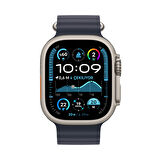 Apple Watch Ultra 2 GPS + Cellular 49 mm Natürel Titanyum Kasa ve Lacivert Ocean Kordon (MX4D3TU/A)