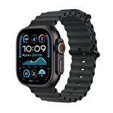 Apple Watch Ultra 2 GPS + Cellular 49 mm Siyah Titanyum Kasa ve Siyah Ocean Kordon (MX4P3TU/A)