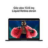 MacBook Air 13 inç M3 Çip 8 CPU 10 GPU 16GB Bellek 512GB SSD macOS Taşınabilir Bilgisayar MXCV3TU/A - Gece Yarısı