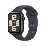 Apple Watch SE GPS 40 mm Gece Yarısı Alüminyum Kasa ve Gece Yarısı Spor Kordon - S/M (MXE73TU/A)
