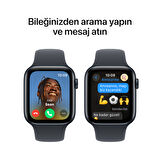 Apple Watch SE GPS 40 mm Gece Yarısı Alüminyum Kasa ve Gece Yarısı Spor Kordon - S/M (MXE73TU/A)