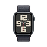 Apple Watch SE GPS 40 mm Gece Yarısı Alüminyum Kasa ve Mürekkep Moru Spor Loop (MXEA3TU/A)