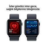 Apple Watch SE GPS 40 mm Gece Yarısı Alüminyum Kasa ve Mürekkep Moru Spor Loop (MXEA3TU/A)