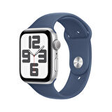 Apple Watch SE GPS 40 mm Gümüş Rengi Alüminyum Kasa ve Kot Rengi Spor Kordon - S/M (MXEC3TU/A)