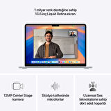 MacBook Air 13 inç Apple M4 Çip 10 Çekirdek CPU 8 Çekirdek GPU 16GB Bellek 256GB Gümüş - (MW0W3TU/A)