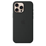 iPhone 16 Pro Max için MagSafe özellikli Silikon Kılıf - Siyah - (MYYT3ZM/A)