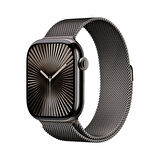 Apple Watch Series 10 GPS + Cellular 46 mm Arduvaz Titanyum Kasa ve Arduvaz Milano Loop - S/M (MC7R4TU/A)