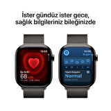 Apple Watch Series 10 GPS + Cellular 46 mm Arduvaz Titanyum Kasa ve Arduvaz Milano Loop - S/M (MC7R4TU/A)