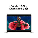 MacBook Air 13 inç M3 Çip 8 Çekirdek CPU 10 Çekirdek GPU 24 GB RAM 512 GB Yıldız Işığı - (MC8P4TU/A)