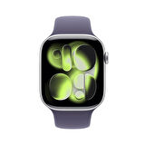 Apple Watch Series 11 GPS 46mm Silver Aluminium Case with Purple Fog Sport Band - M/L