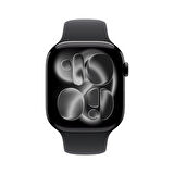 Apple Watch Series 11 GPS 42mm Jet Black Aluminium Case with Black Sport Band - S/M