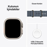 Apple Watch Ultra 3 GPS + Cellular 49mm Natural Titanium Case with Anchor Blue Ocean Band