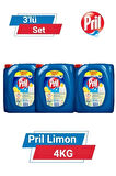 Pril Limon 4 Kg X 3 Adet Sıvı Bulaşık Deterjanı